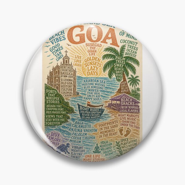 Artikelvorschau, Goa, Indien, Arabisches Meer, Strände Alt-Goa, tropisches Küstenerbe entworfen und verkauft von Places On Earth.