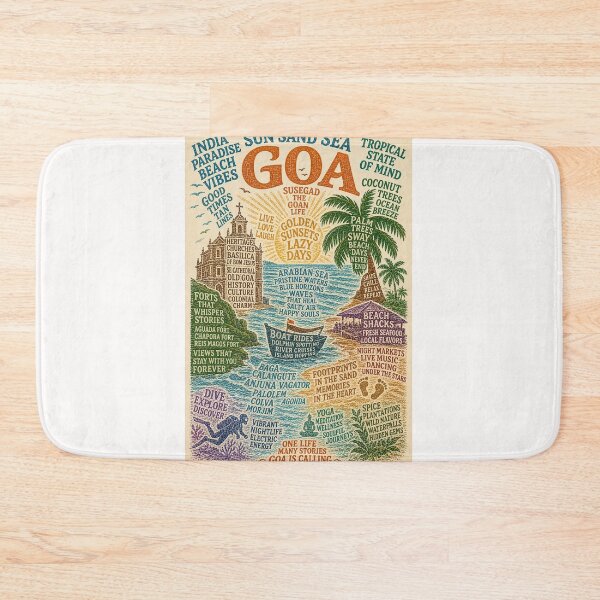 Item preview, Goa India Arabian Sea Beaches Old Goa Tropical Coastal Heritage designed and sold by Places On Earth.