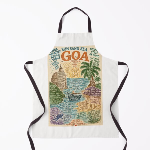 Item preview, Goa India Arabian Sea Beaches Old Goa Tropical Coastal Heritage designed and sold by Places On Earth.