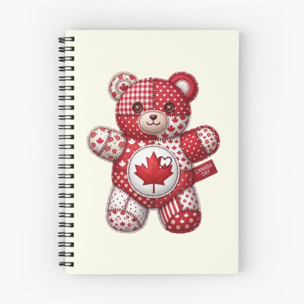 Item preview, Canada Day Patchwork Bear - Canadian Baby Maple Leaf July 1 Gift designed and sold by BVDigitalArt.