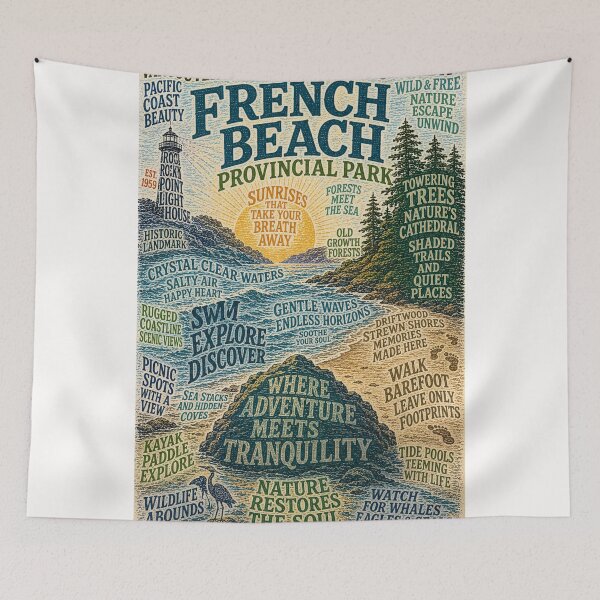 Item preview, French Beach Provincial Park Vancouver Island Pacific Coast Wilderness designed and sold by Places On Earth.