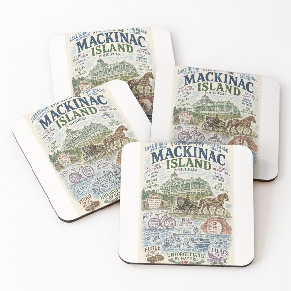 Item preview, Mackinac Island Michigan Grand Hotel Arch Rock Great Lakes Heritage designed and sold by Places On Earth.