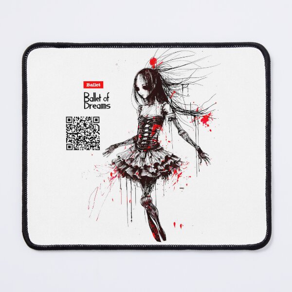 Item preview, Abstract Girl with Music QR Code designed and sold by ArtbyJustis.