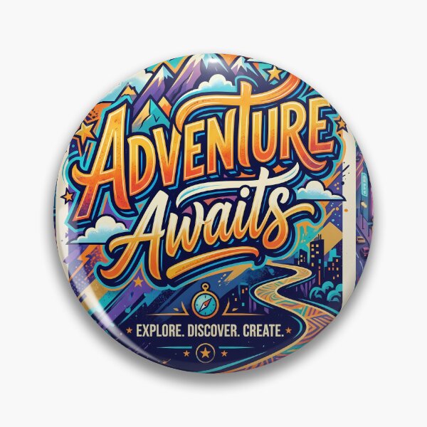 Item preview, Adventure Awaits Explore Discover Create Colors City World designed and sold by ART ATTACK ZONE.