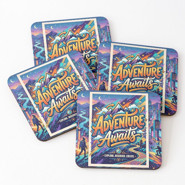 Item preview, Adventure Awaits Explore Discover Create Colors City World designed and sold by ART ATTACK ZONE.