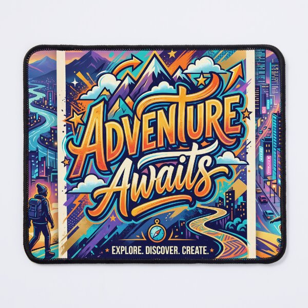 Item preview, Adventure Awaits Explore Discover Create Colors City World designed and sold by ART ATTACK ZONE.