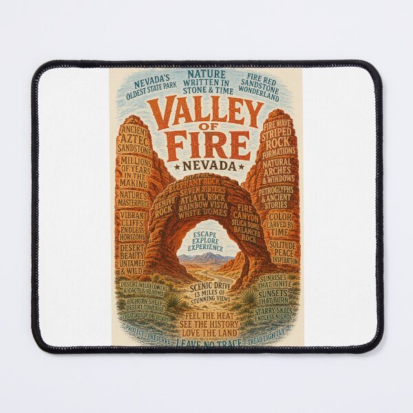 Item preview, Valley of Fire Nevada State Park Fire Wave Scenic Drive Desert Landscape designed and sold by Places On Earth.
