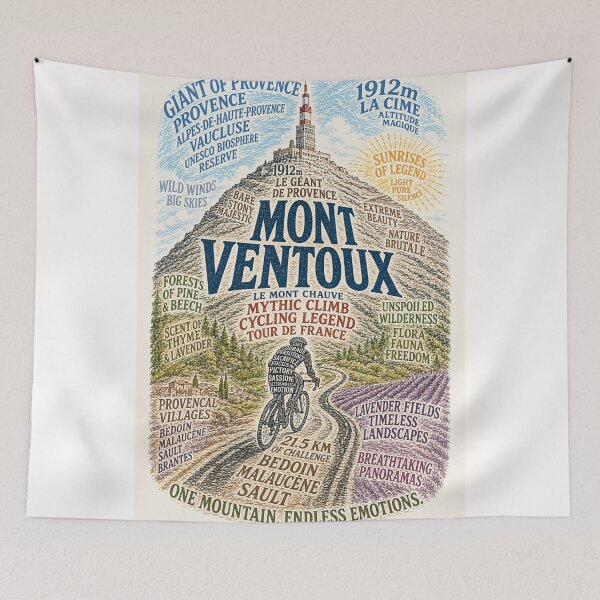 Item preview, Mont Ventoux Provence Alpes de Haute Provence Tour de France Cycling Summit designed and sold by Places On Earth.