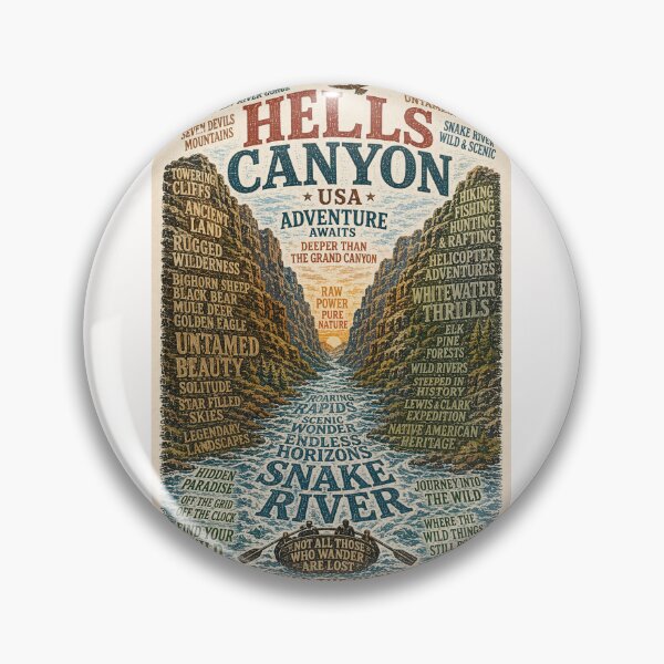 Item preview, Hells Canyon Snake River Seven Devils Wilderness Idaho Oregon Adventure designed and sold by Places On Earth.