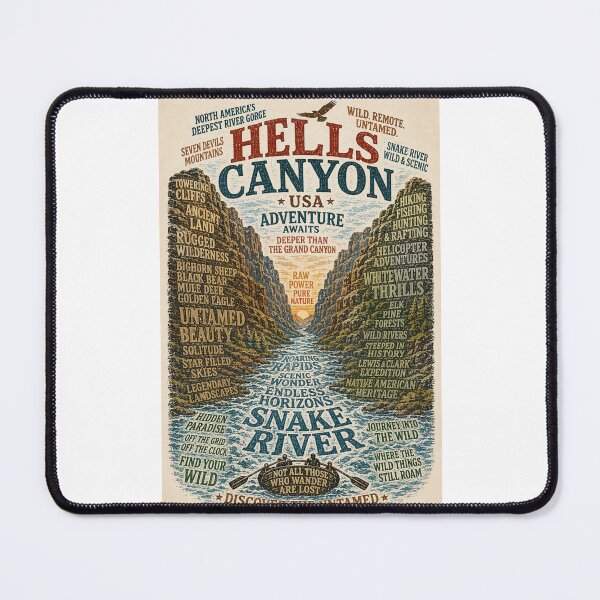 Item preview, Hells Canyon Snake River Seven Devils Wilderness Idaho Oregon Adventure designed and sold by Places On Earth.