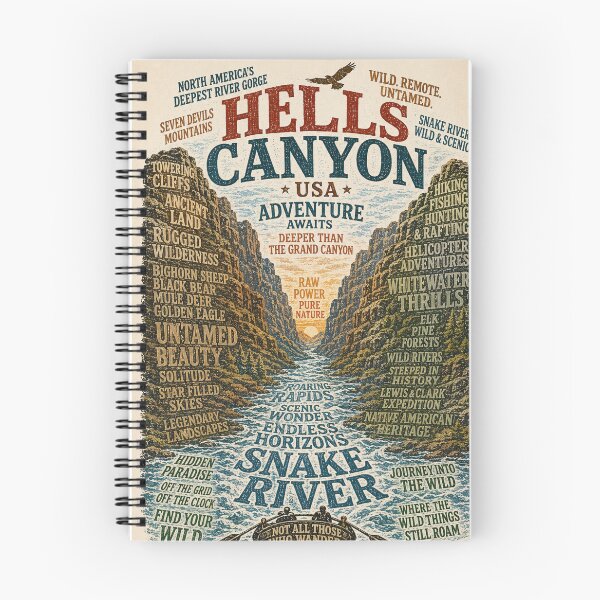 Item preview, Hells Canyon Snake River Seven Devils Wilderness Idaho Oregon Adventure designed and sold by Places On Earth.