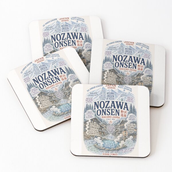 Item preview, Nozawa Onsen Nagano Japan Alps Ski Resort Hot Springs Village designed and sold by Places On Earth.