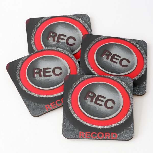Item preview, Retro Record Button designed and sold by Angry Bunny Clinic.