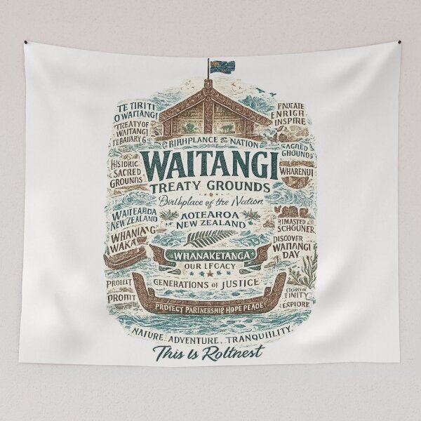 Item preview, Waitangi Treaty Grounds Bay of Islands Aotearoa New Zealand Heritage Landmark designed and sold by Places On Earth.