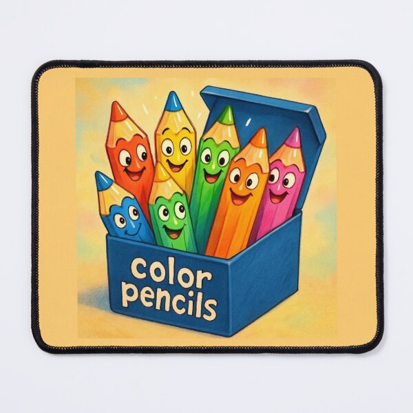 Item preview, Color Pencils – Creative Artist Cartoon Sticker Design designed and sold by Yasmine Mohammed.