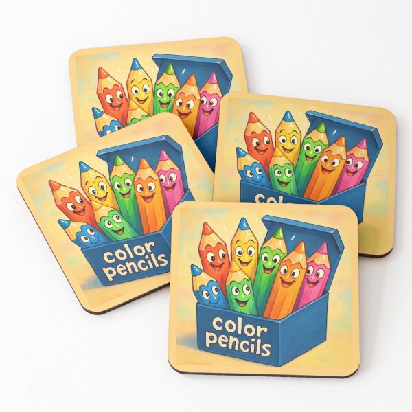 Item preview, Color Pencils – Creative Artist Cartoon Sticker Design designed and sold by Yasmine Mohammed.