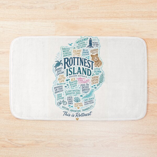 Item preview, Rottnest Island Western Australia Quokka Pink Lake Coastal Escape designed and sold by Places On Earth.