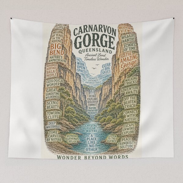 Item preview, Carnarvon Gorge Queensland Big Bend Sandstone Wilderness Adventure designed and sold by Places On Earth.