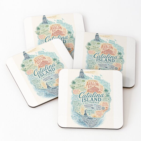 Item preview, Historic Catalina Island Avalon Bay California Coastal Escape designed and sold by Places On Earth.