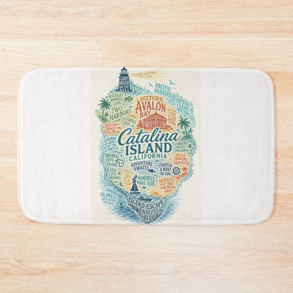 Item preview, Historic Catalina Island Avalon Bay California Coastal Escape designed and sold by Places On Earth.