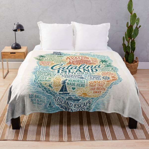 Item preview, Historic Catalina Island Avalon Bay California Coastal Escape designed and sold by Places On Earth.