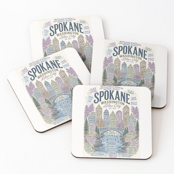 Item preview, Spokane Washington Lilac City Spokane River Monroe Street Bridge designed and sold by Places On Earth.