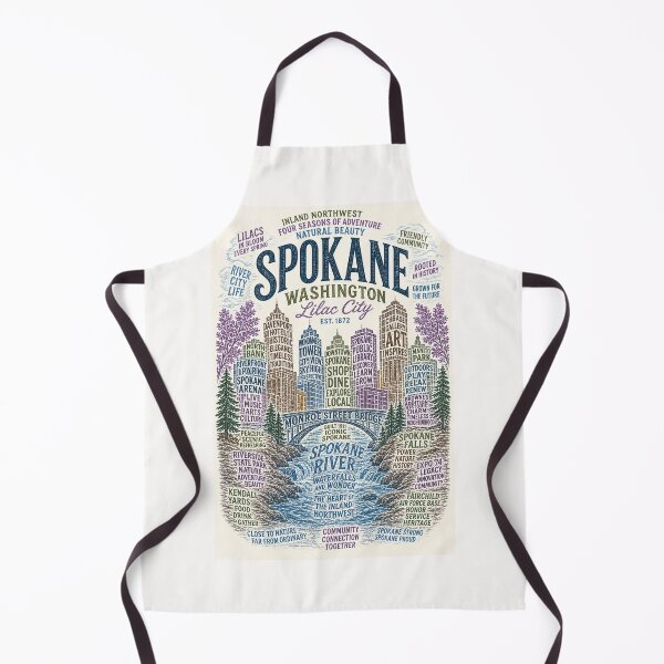Item preview, Spokane Washington Lilac City Spokane River Monroe Street Bridge designed and sold by Places On Earth.