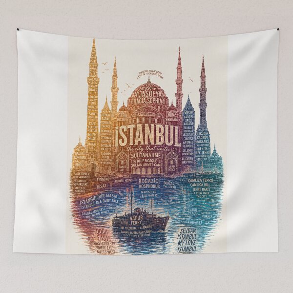 Item preview, Istanbul Turkey Hagia Sophia Bosphorus Sultanahmet Skyline designed and sold by Places On Earth.