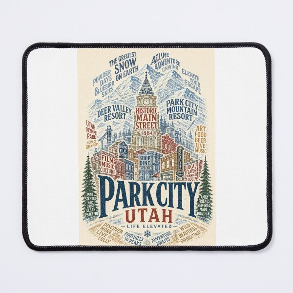Item preview, Park City Utah Deer Valley Historic Main Street Mountain Resort designed and sold by Places On Earth.