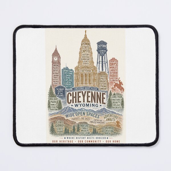 Item preview, Cheyenne Wyoming State Capitol Frontier Days Western Heritage designed and sold by Places On Earth.