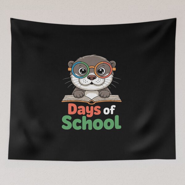 Item preview, Funny Otter 100th Day Of School Teacher Womens Mens Kids designed and sold by BlassmausArt.