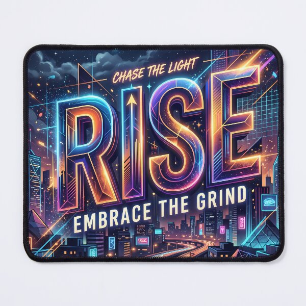 Item preview, Chase The Light Rise Embrace The Grind designed and sold by ART ATTACK ZONE.