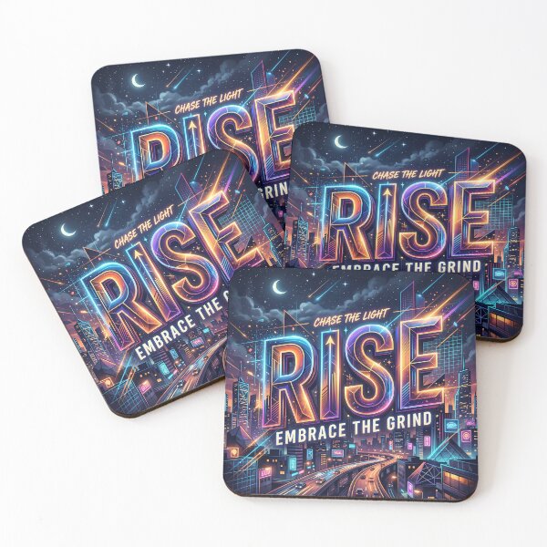 Item preview, Chase The Light Rise Embrace The Grind designed and sold by ART ATTACK ZONE.