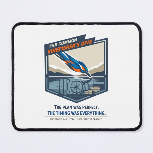 Item preview, Kingfisher Precision Dive Strategy Illustration designed and sold by WildlifeInc.