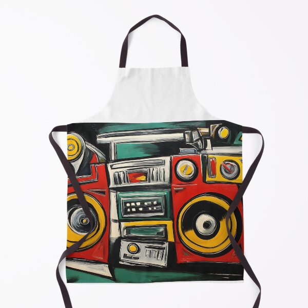 Item preview, Vibrant Retro Boombox Art - Bold Vintage Audio Design with Lively Color and Modern Nostalgic Style designed and sold by OlfactoART Studio.