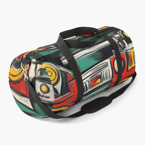 Item preview, Vibrant Retro Boombox Art - Bold Vintage Audio Design with Lively Color and Modern Nostalgic Style designed and sold by OlfactoART Studio.
