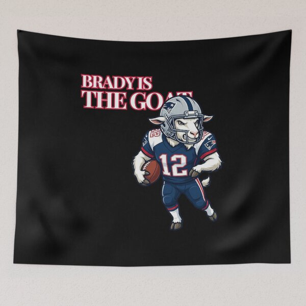 Item preview, Brady Is The GOAT Bold Text Art designed and sold by ThatFootball12.