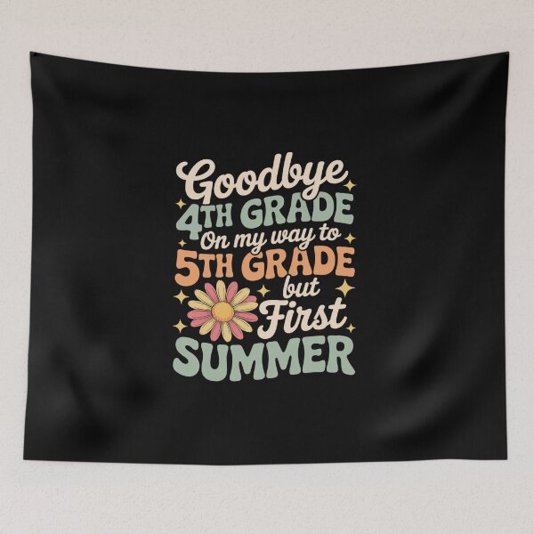 Item preview, Goodbye 4th Grade Hello 5th Grade Groovy Last Day of School designed and sold by BlassmausArt.