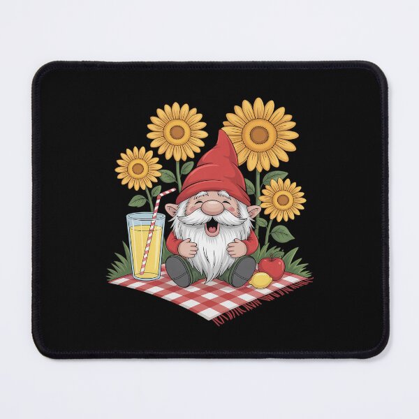 Item preview, Gnome Picnic Sunflowers Summer Vibes designed and sold by BlassmausArt.