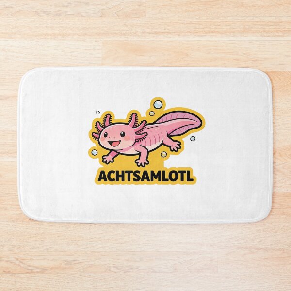 Item preview, Achtsamlotl - Sweet Axolotl pun designed and sold by PixelPulseAT.