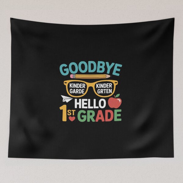 Item preview, Goodbye Kindergarten Hello 1st Grade Last Day School  designed and sold by BlassmausArt.