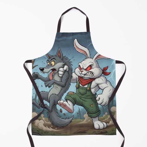 Item preview, Las tornas han cambiado: Badass Bunny contra Wolf. designed and sold by Angry Bunny Clinic.