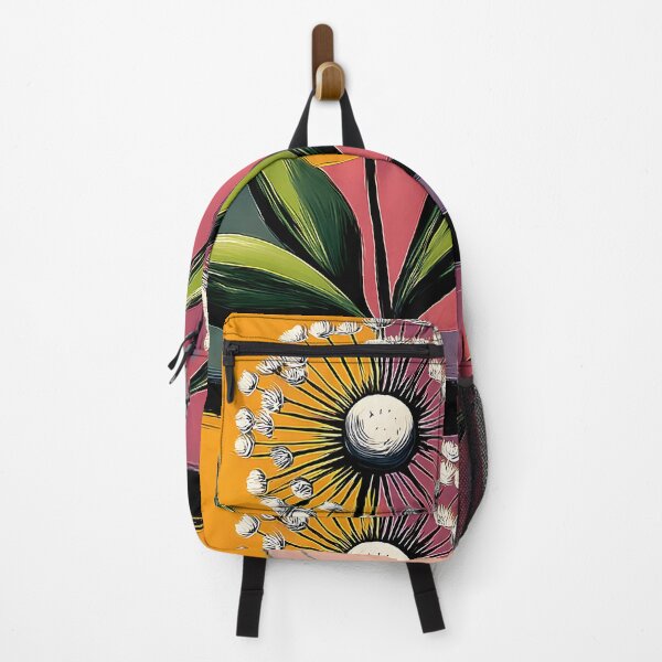 Item preview, Vibrant Dandelion Bloom in Abstract Geometry - Bold Nature Fusion with Modern Color Blocks designed and sold by OlfactoART Studio.