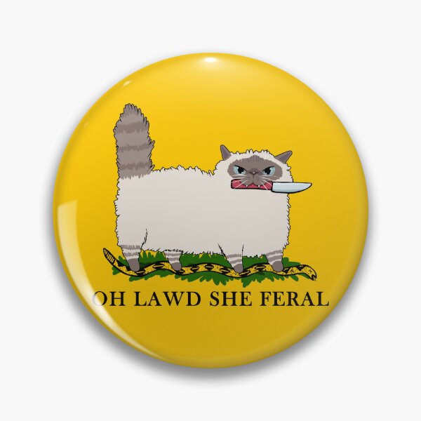 Item preview, Oh Lawd She Feral Lilac Point Cat designed and sold by KilkennyCat Art.
