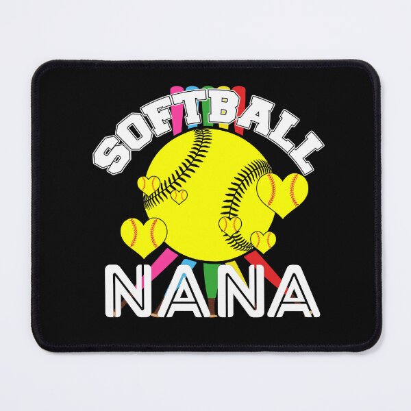 Item preview, Softball Nana Rainbow Heart Design designed and sold by LashondaGreen89.