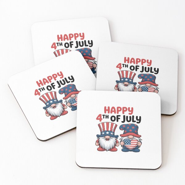 Item preview, Happy 4th of July USA Two Gnomes designed and sold by BlassmausArt.