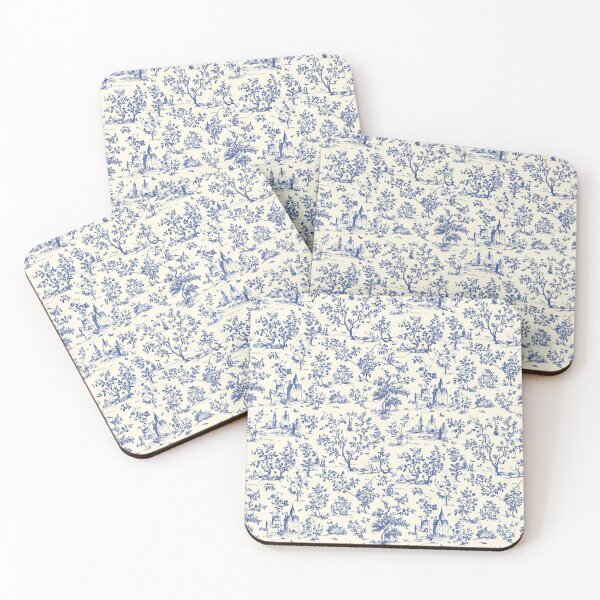Item preview, Blue Toile de Jouy Pattern | Vintage French Cottagecore Print | Classic French Country Aesthetic | Chinoiserie Seamless Pattern | Vintage Botanical Blue Pattern | Rustic French Countryside Pattern designed and sold by VivaFy.