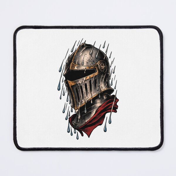 Item preview, Dark Medieval Knight Helmet Art designed and sold by -DEEWOLF-.