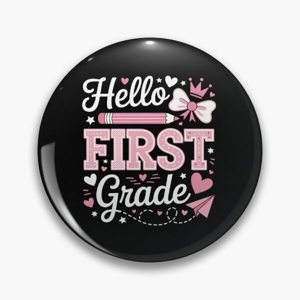 Item preview, Hello First Grade Coquette First Day of School Teacher Girls designed and sold by BlassmausArt.
