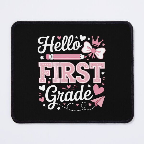 Item preview, Hello First Grade Coquette First Day of School Teacher Girls designed and sold by BlassmausArt.